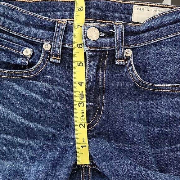Rag & Bone Women's Skinny Low Rise Blue Denim Jeans in Kensington 24 | Girl's 12 - Picture 14 of 16